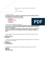 Imperialism Test Study Guide