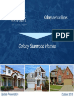 Colony Starwood Homes: October 2015 Update Presentation