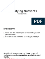 Identifying Nutrients