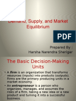 Demand, Supply, and Market Equilibrium