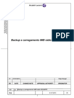 Backup e Carregamento MIB Rádio 9500MPR - MSS - Rev01