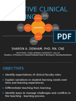 Effective Clinical Teaching