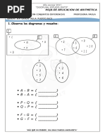 HOJA de APLICACIÓN Diferencia Conjuntos