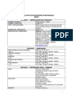 MSDS Placas Gyplac - Hoja de Seguridad