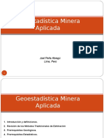 Geoestadística Minera Aplicada