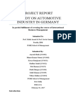 Project Report A Study On Automotive Industry in Germany