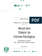 Manual para Elaborar Los Informes Psicologicos