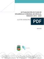 Actualización de Plan de Desarrollo Comunal de Ercilla, Periodo 2014 - 2020