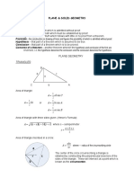 Plane & Solid Geometry Handouts