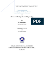 Treatment of Phenolic Water Using Adsorption