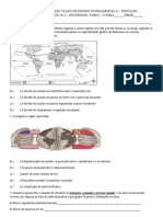 Prova Do 8º Ano de Geografia