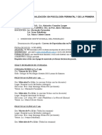 Carrera de Especialización en Psicología Perinatal y de La Primera Infancia