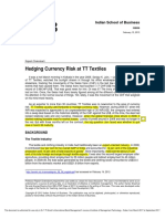 IFM Case 2 Hedging Currency Risk