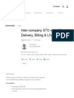 Inter-Company STO With SD Delivery, Billing & LIV - SAP Blogs