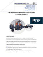 CNC Angle Punching Marking and Cutting Line Model Blz2020 Bl2020 Bl1412