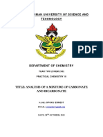 Analysisofamixtureofcarbonateandbicarbonate 140328125044 Phpapp02 PDF