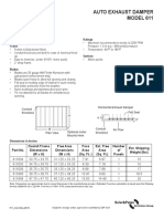 Auto Exhaust Damper MODEL 611: Ratings Features Frame