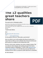 Qualities of A Teacher