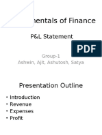 Fundamentals of Finance: P&L Statement