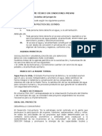 Informe Técnico en Condiciones Previas