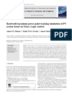 Realworld Maximum Power Point Tracking Simulation of PV System Based On Fuzzy Logic Control