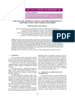 Applying The Artificial Neural Network Methodology For Forecasting The Tourism Time Series