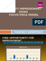 Quality Improvement Using Focus Pdca Model