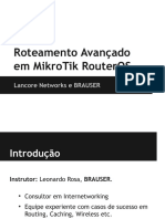 Roteamento Avancado em MikroTik + Introducao PDF