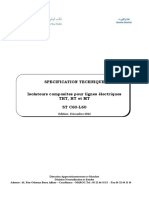 Specification Technique Isolateurs Composites Pour Lignes Électriques THT, HT Et MT ST C60-L60