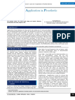 Laser and It's Application in Prosthetic Dentistry