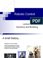 Lecture 2 - (Robotic Control)