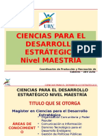 Ciencias para El Desarrollo Estrategico Nivel Maestria