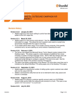 Outbound Campaign IVR Release Notes