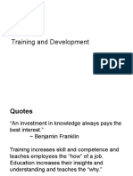 Training and Development