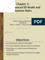 The Enhanced ER Model and Business Rules