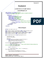 Practical-13: Create Application Which Show Use of Sqlite Database