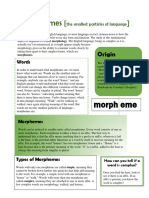 Technical Definition Morphemes