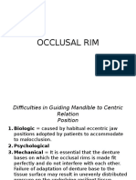 Occlusal Rim