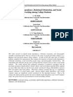 Digital Media Dependency Relational Orientation and Social Networking - Bahk Etal