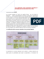 Recursos Naturales: Definición, Tipos, Recursos Agotables y No Agotables y Sostenibilidad de Recursos en El Perú