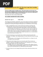 Interview Format For EDU 542: How Does Long Term Learning Happen