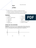 Laboratory Activity 6 Force Mass Motion 1