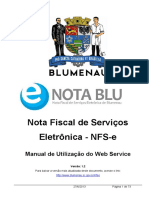 Manual de Utilização Do Web Service - NFSe PDF