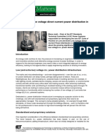 Low and Extra Low Voltage Direct Current Power Distribution in Buildings