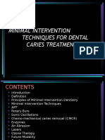 Minimal Intervention Techniques For Dental Caries Treatment