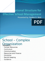 Organizational Structure For Effective School Management-FINAL