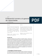 El Desarrollo Humano y La Generacion de Capacidades