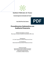 Procedimentos Substantivos em Auditoria Financeira