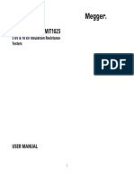 Megger MIT525 User Manual