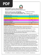 MCT/MST Lesson Observation